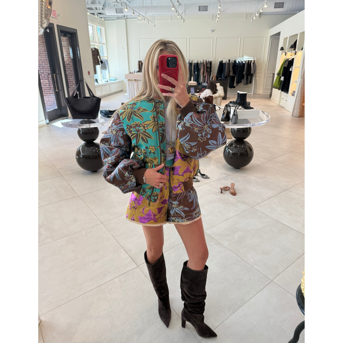 Bodie Jacquard Bomber Jacket