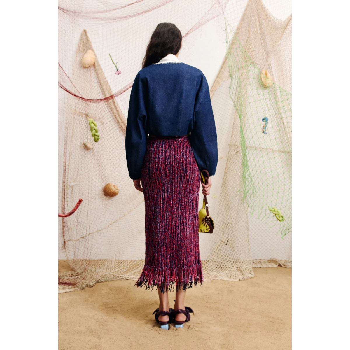 Nieve Sequin Knit Skirt