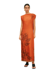 Monkey Dance Silk Midi Dress