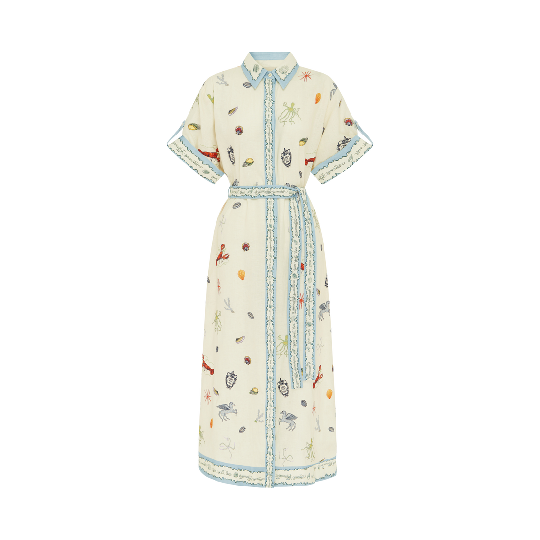 Sandy Embroidered Shirtdress