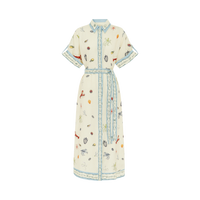 Sandy Embroidered Shirtdress