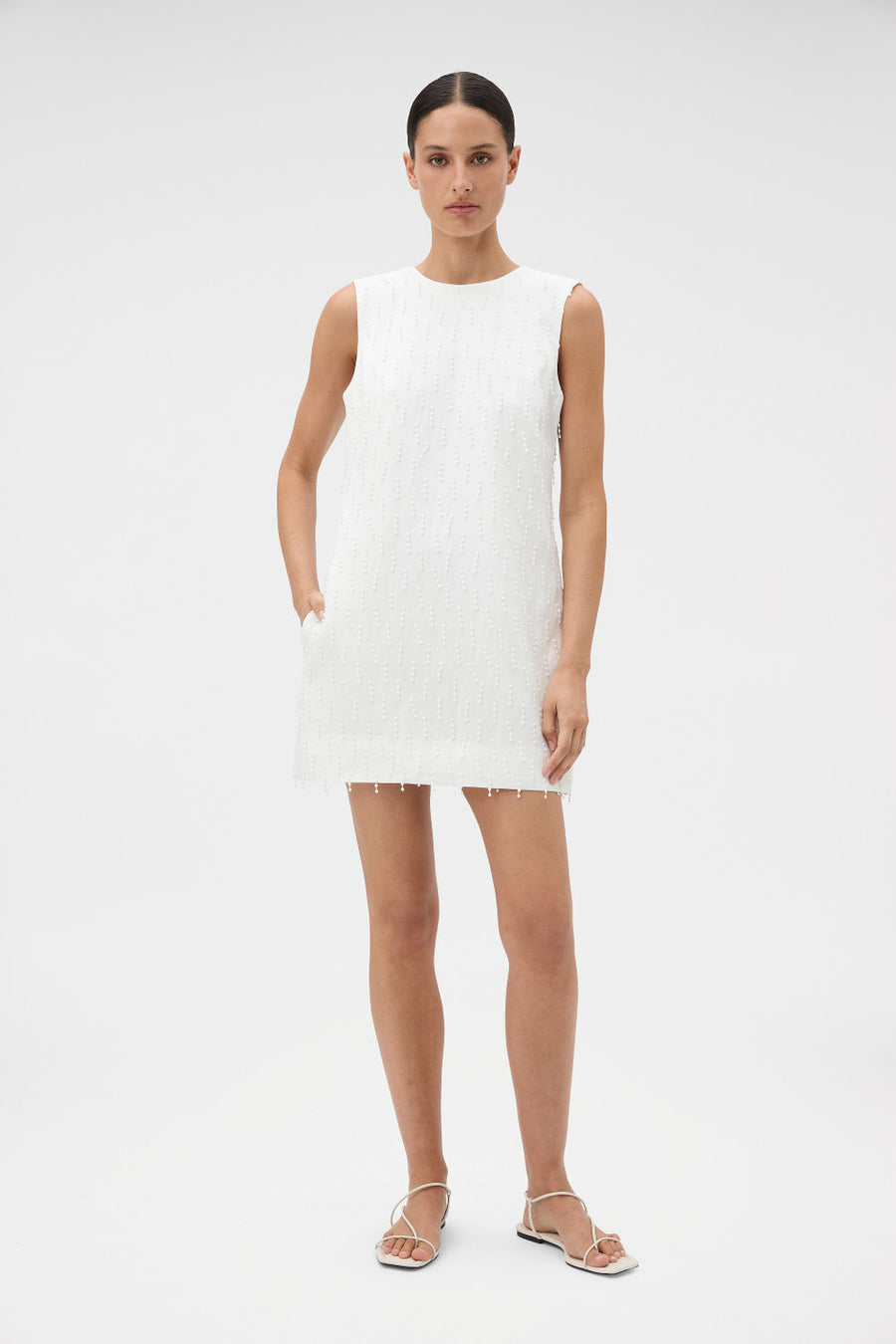 Tassel Lace Shift Dress