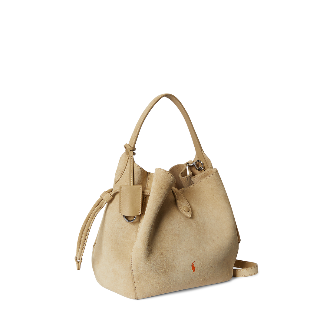 Polo Play Suede Drawstring Bag