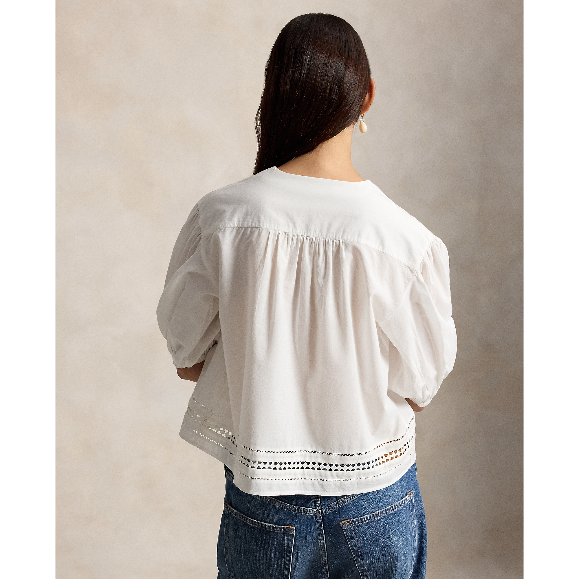 Lace Trim Shirt – Le Weekend Studio