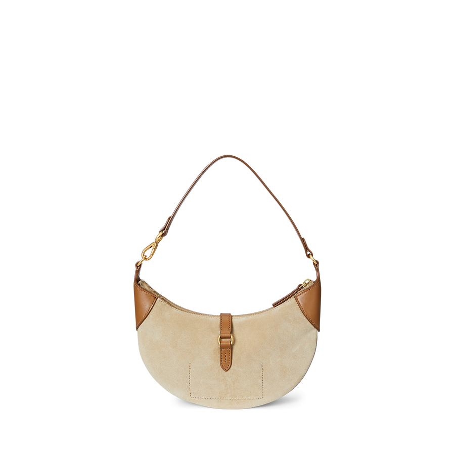 Suede/Leather Mini Shoulder Bag