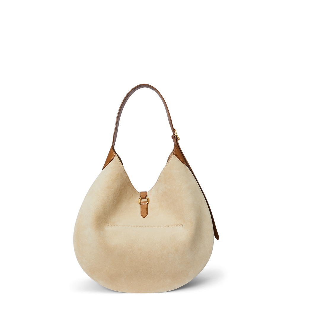 Suede/Leather Medium Shoulder Bag