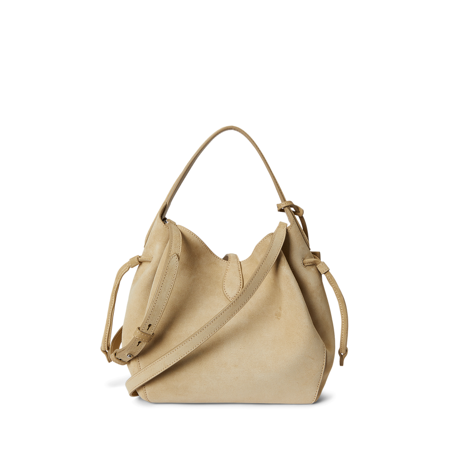 Polo Play Suede Drawstring Bag