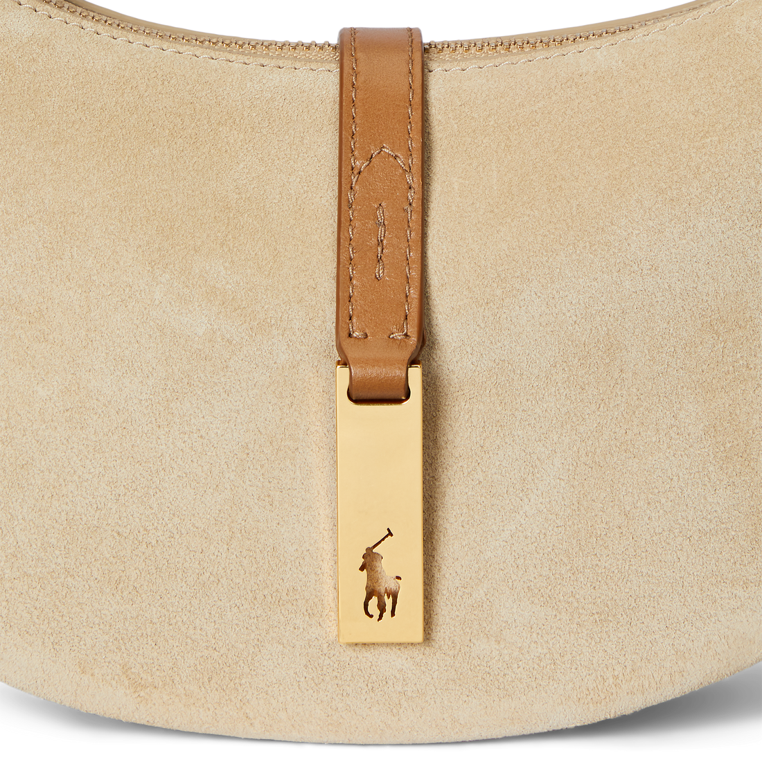 Suede/Leather Mini Shoulder Bag
