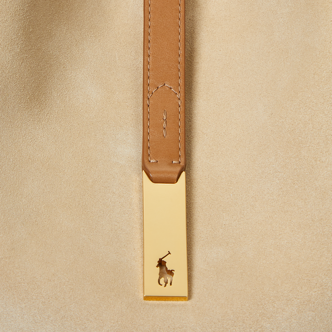 Suede/Leather Medium Shoulder Bag