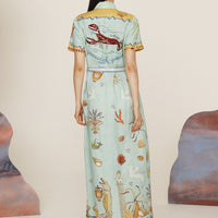 Surrealist Summer Shirtdress