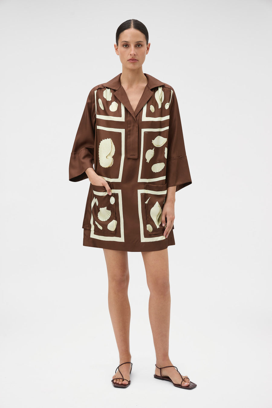 Graphic Shell Tunic Dress