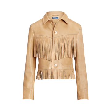 Fringe Leather Jacket- WW