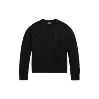 Cableknit V-Neck Sweater- WW