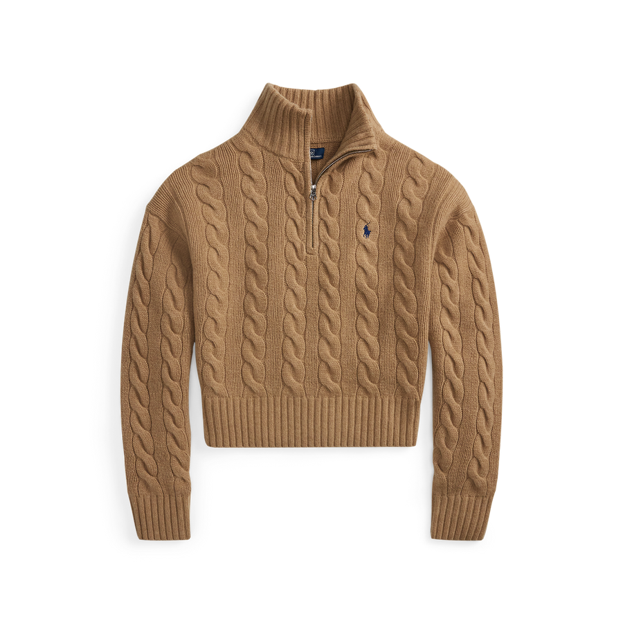 Cable Half-Zip Sweater