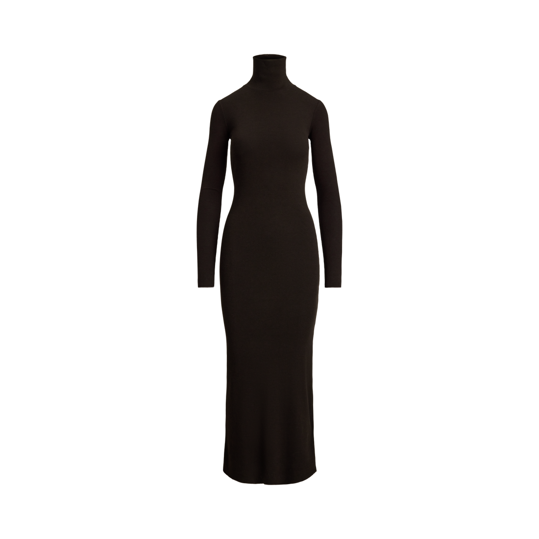Ribbed Turtleneck Dress