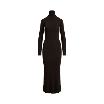Ribbed Turtleneck Dress