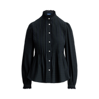Long Sleeve Collared Blouse