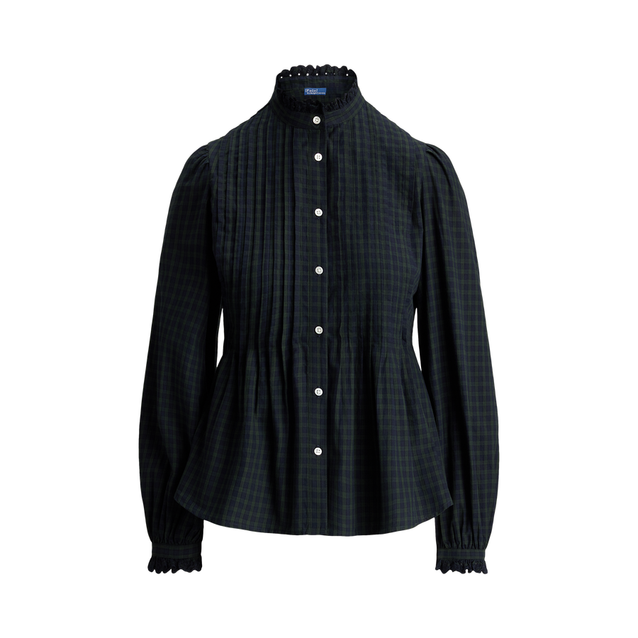 Long Sleeve Collared Blouse