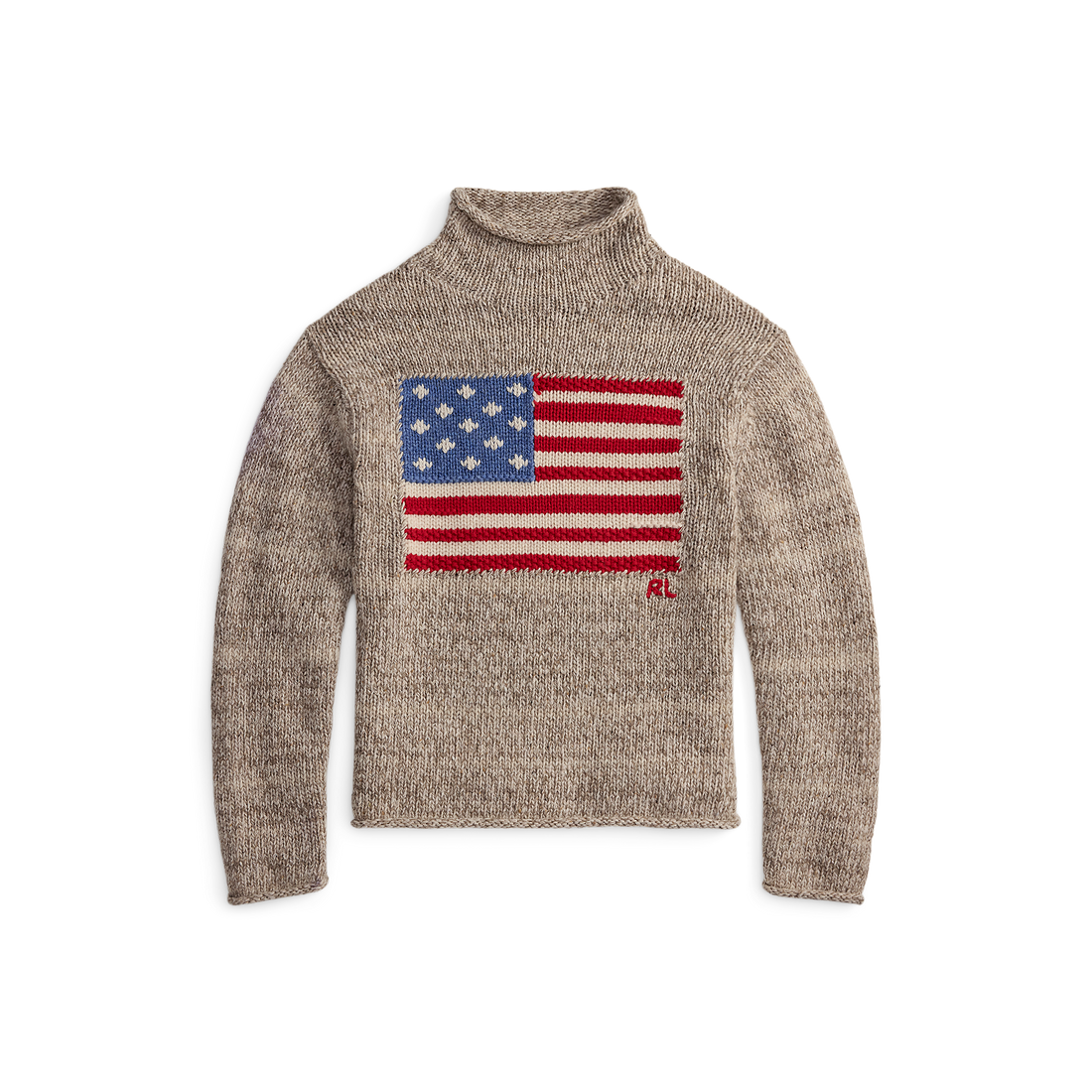 Flag Turtleneck Sweater