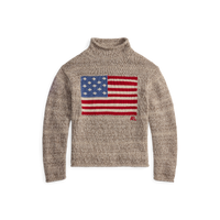 Flag Turtleneck Sweater