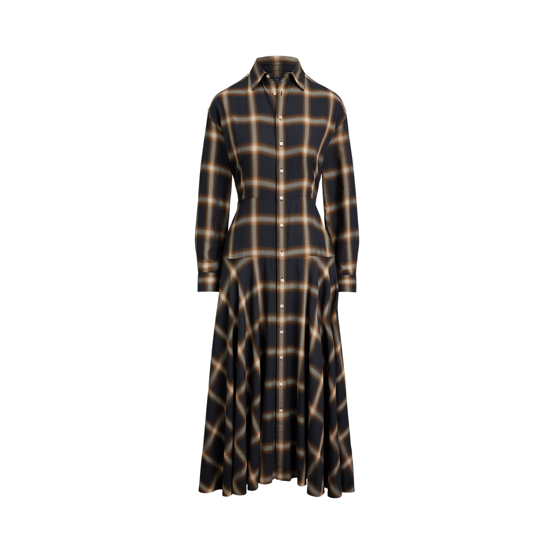 Plaid Paneled Shirtdress- WW