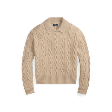 Cable Collar Sweater