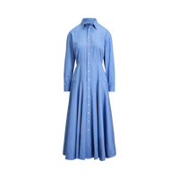 Striped Poplin Shirtdress