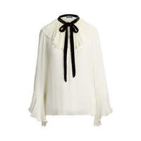 Long Sleeve Ruffle Top