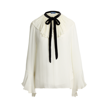 Long Sleeve Ruffle Top