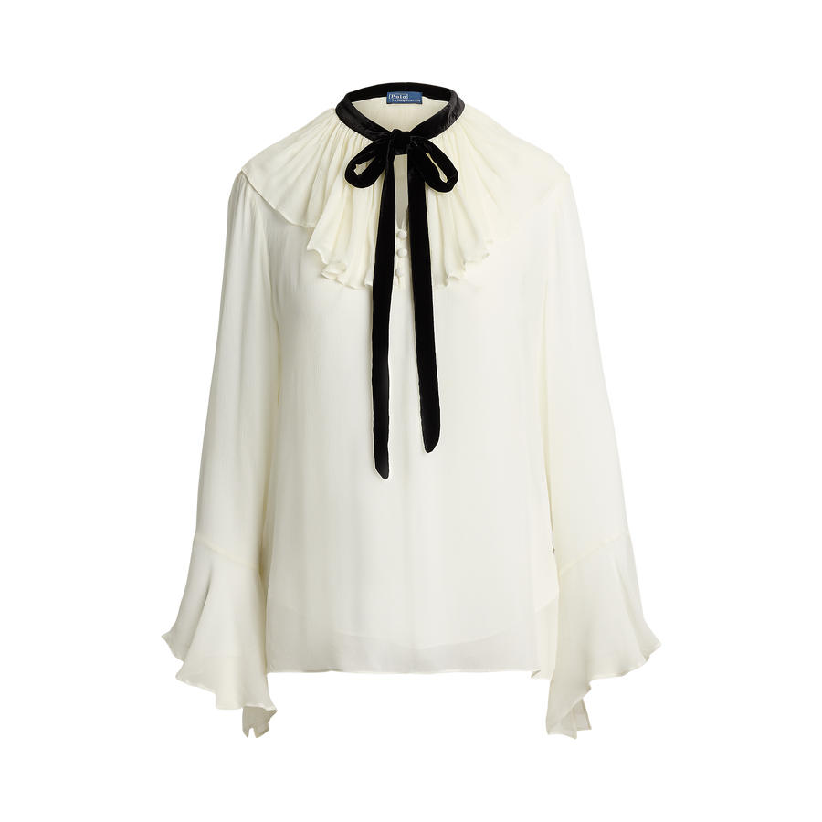 Long Sleeve Ruffle Top