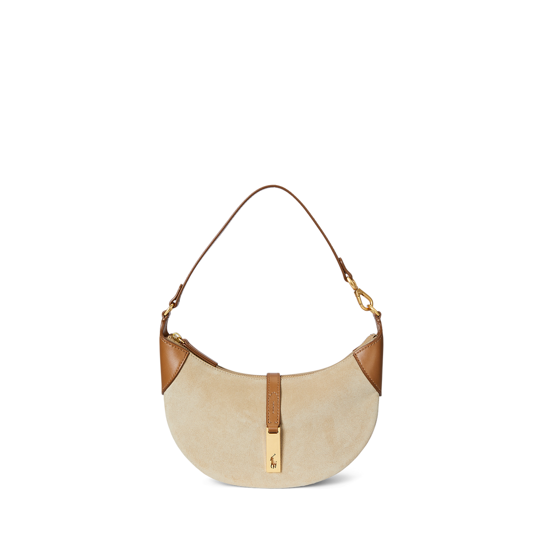 Suede/Leather Mini Shoulder Bag