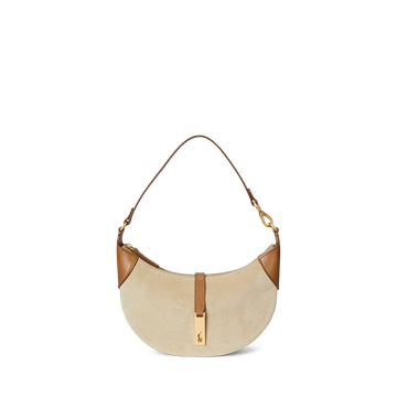 Suede/Leather Mini Shoulder Bag