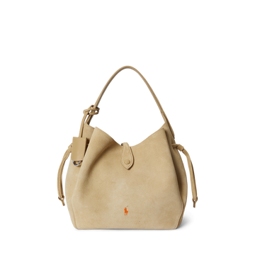Polo Play Suede Drawstring Bag