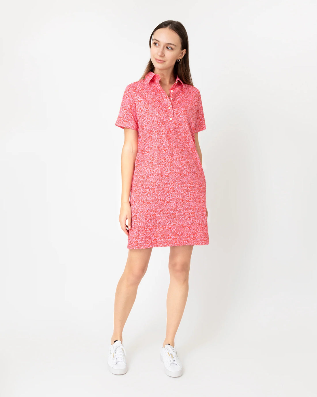 Short-Sleeved Popover Dress