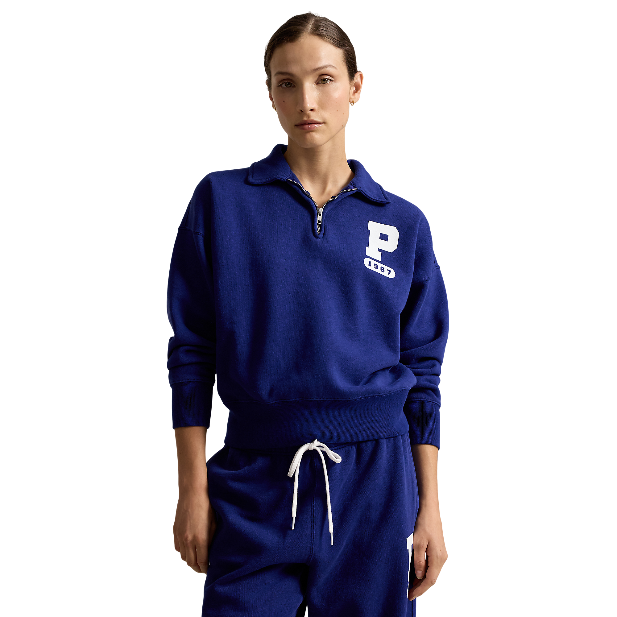Funnel Letterman Sweatshirt
