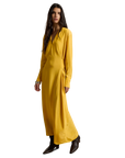 Tie-Front Crepe Dress