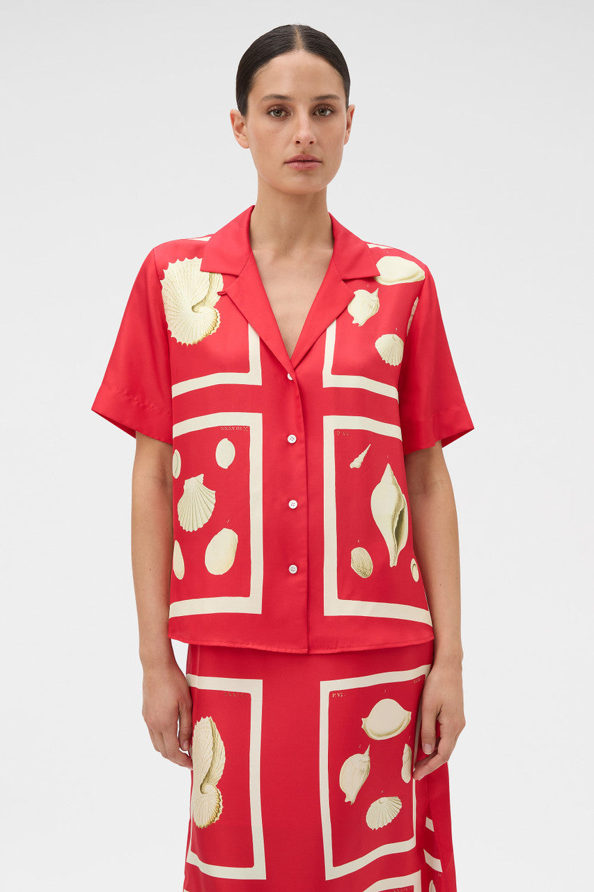 Graphic Shell Camp Shirt