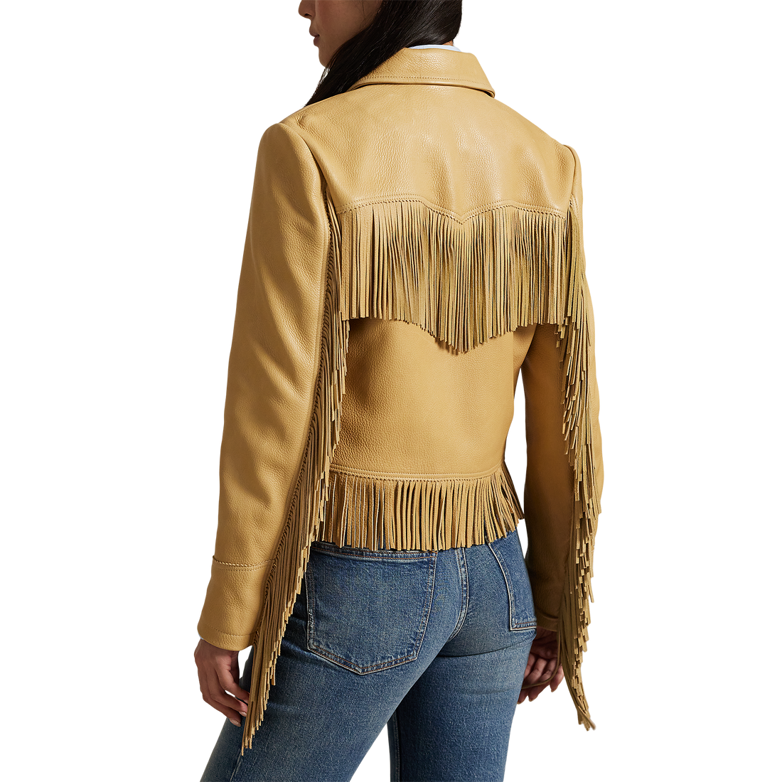 Fringe Leather Jacket- WW