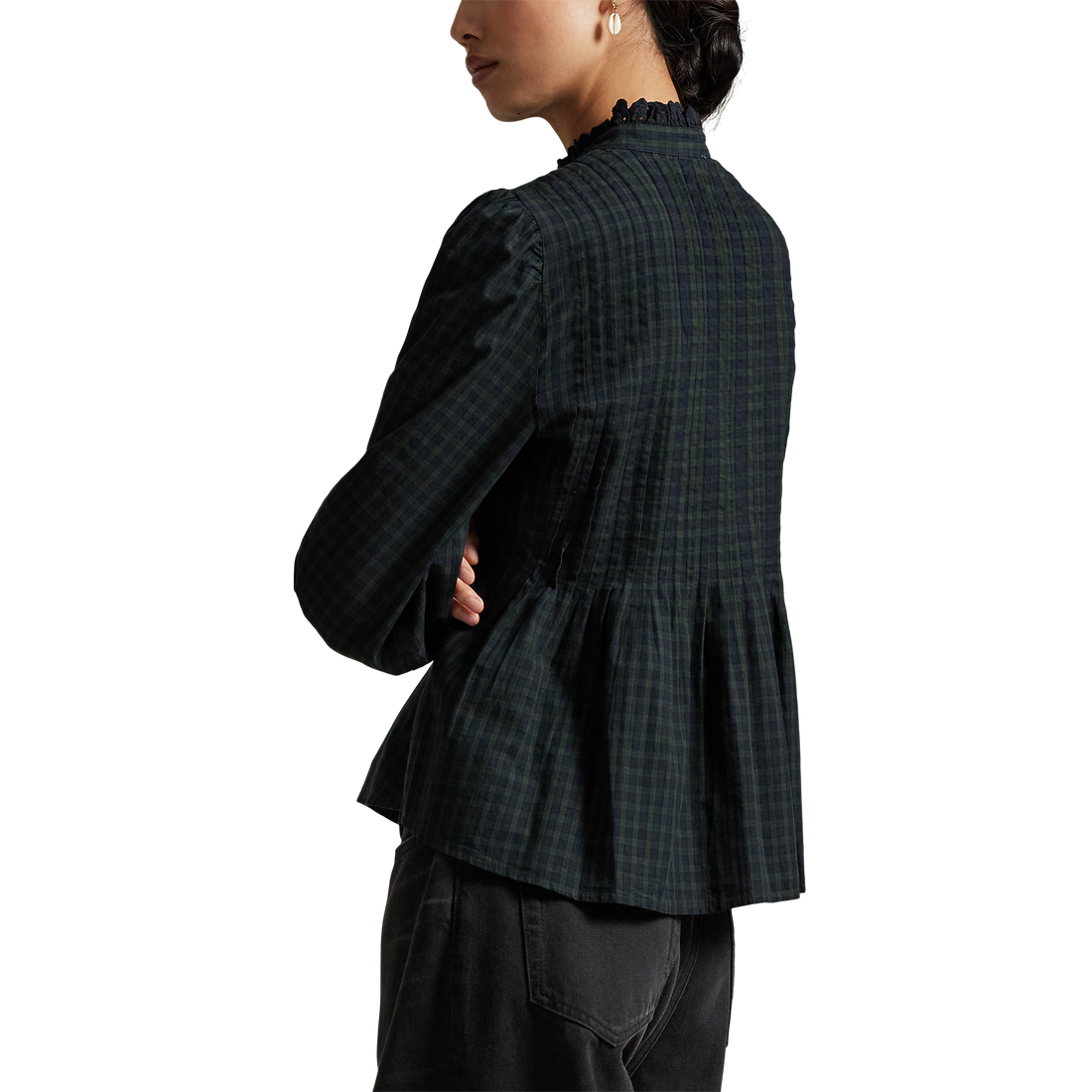 Long Sleeve Collared Blouse