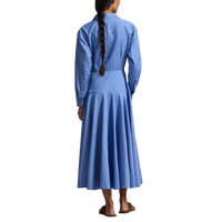 Striped Poplin Shirtdress