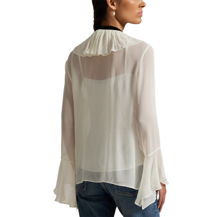 Long Sleeve Ruffle Top