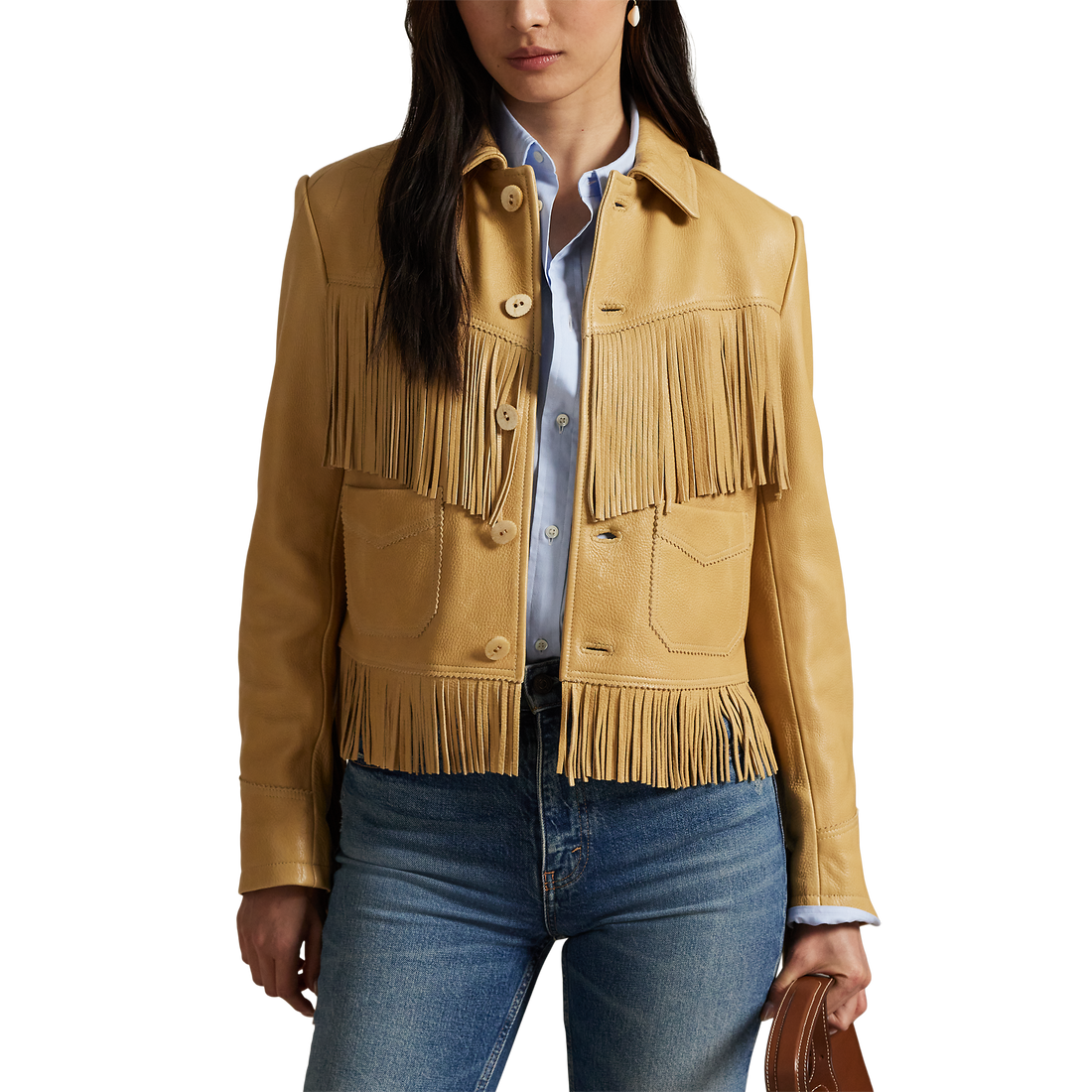 Fringe Leather Jacket- WW