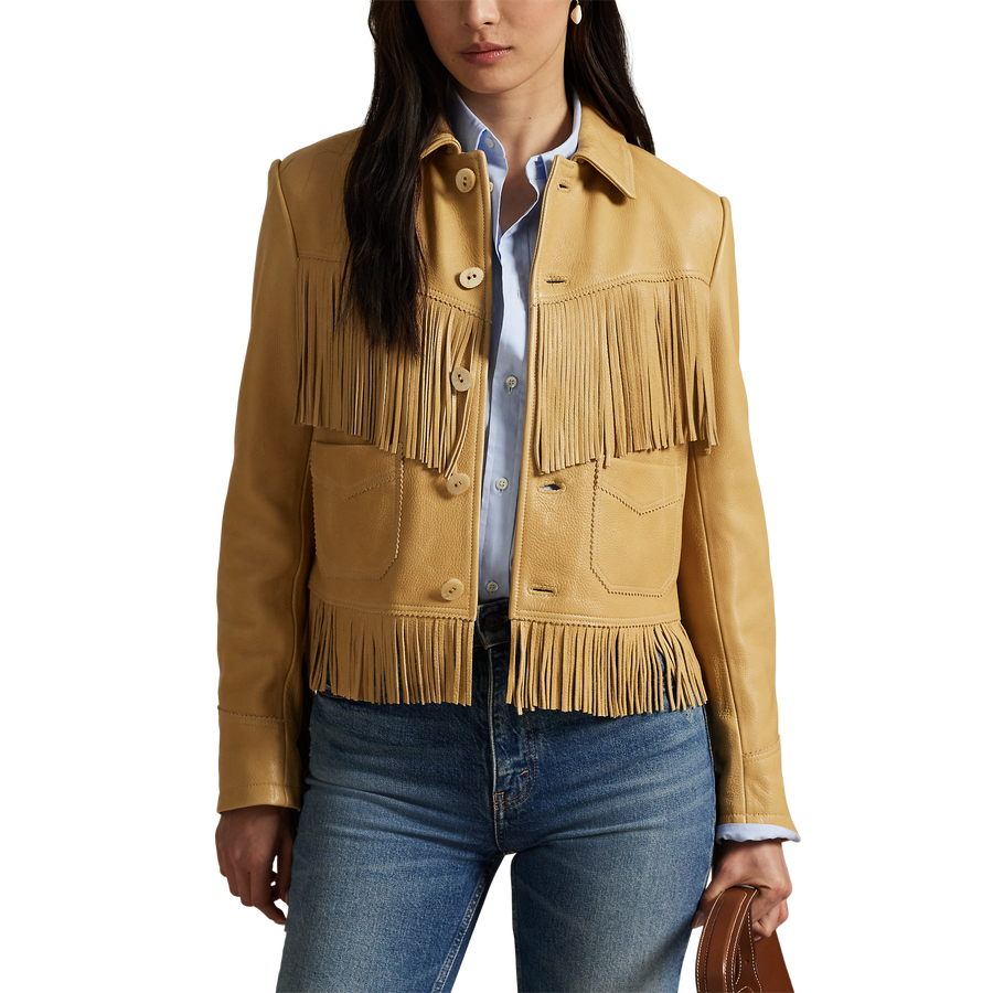 Fringe Leather Jacket- WW