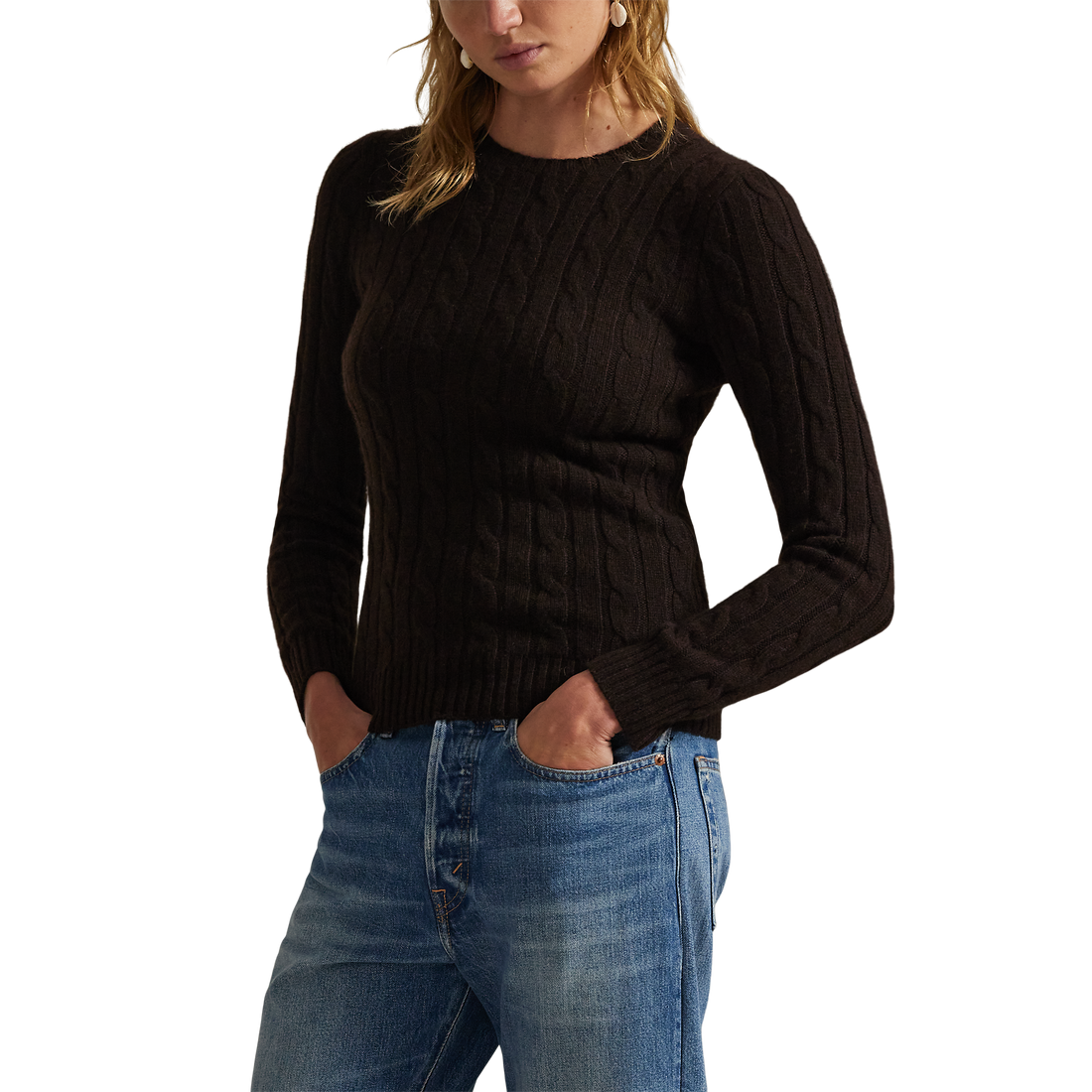 Cableknit Cashmere Sweater