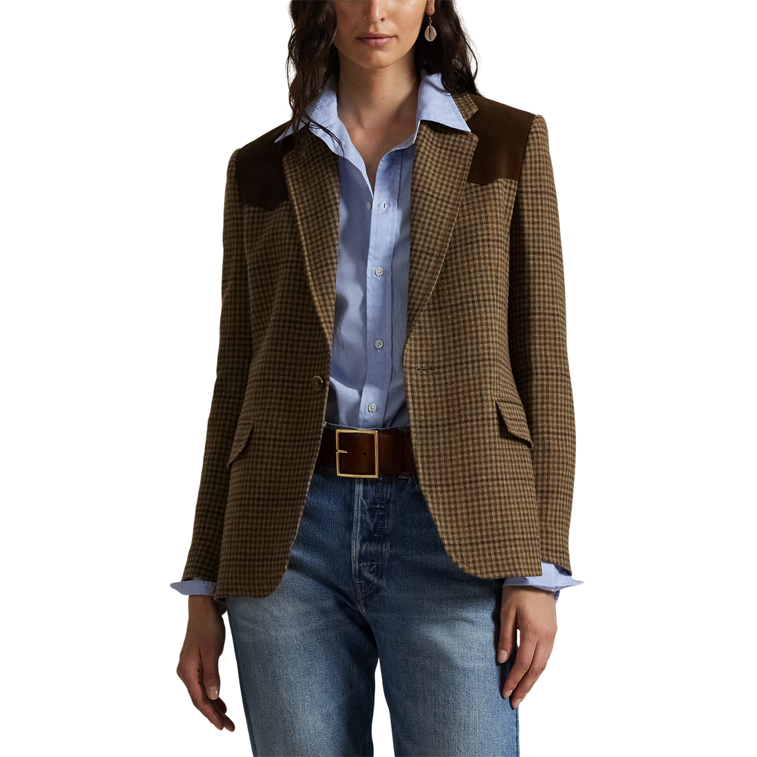 Suede Tweed Blazer