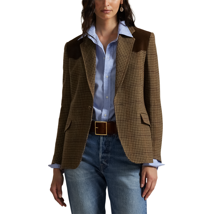 Suede Tweed Blazer