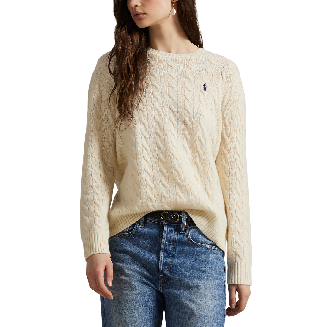 Cable Crewneck Sweater