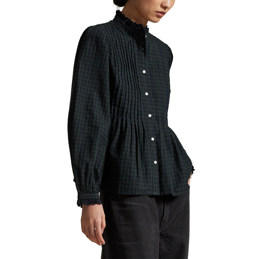 Long Sleeve Collared Blouse