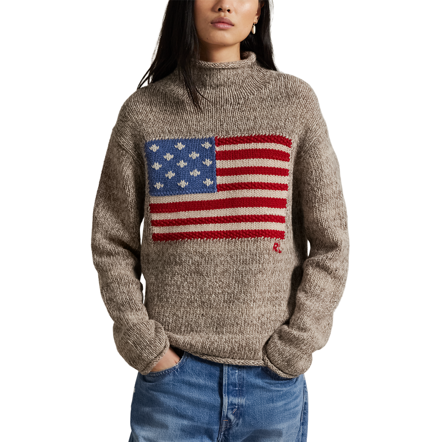 Flag Turtleneck Sweater