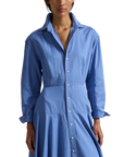 Striped Poplin Shirtdress